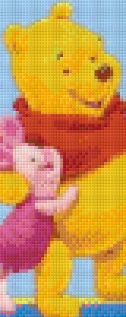 Winnie & Piglet Baseplate 2 Pixelhobby Mini Mosaic Kits image 0